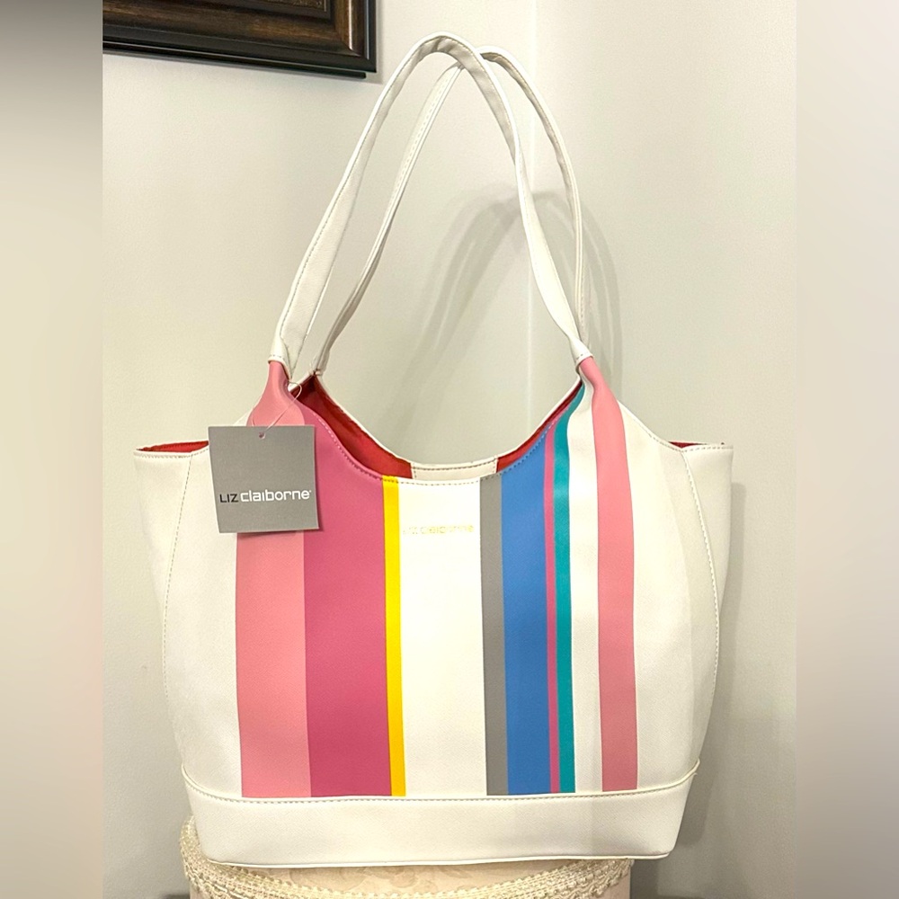 Large Multicolored Liz Claiborne Purse